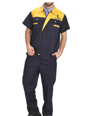 Summer Workwear Black-Yellow Clothes For Men